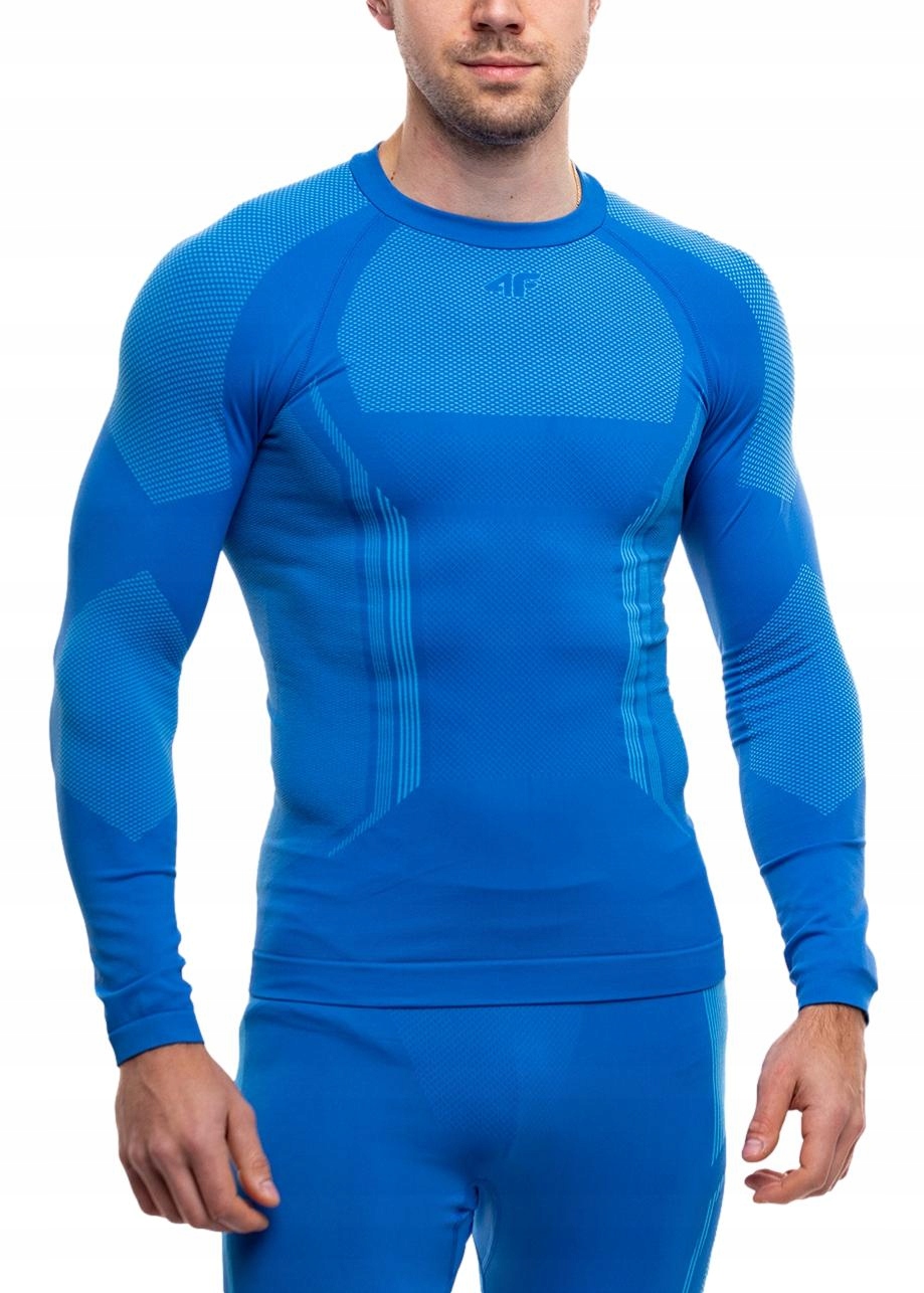 Pánské tričko 4F Termoaktivní Tepelné Sportovní Modré L/XL