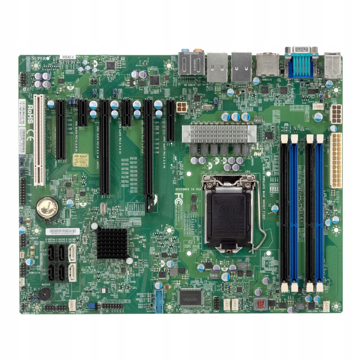 Supermicro X9SAE-V Rev: 1.01A Patice LG1155 DDR3 Atx