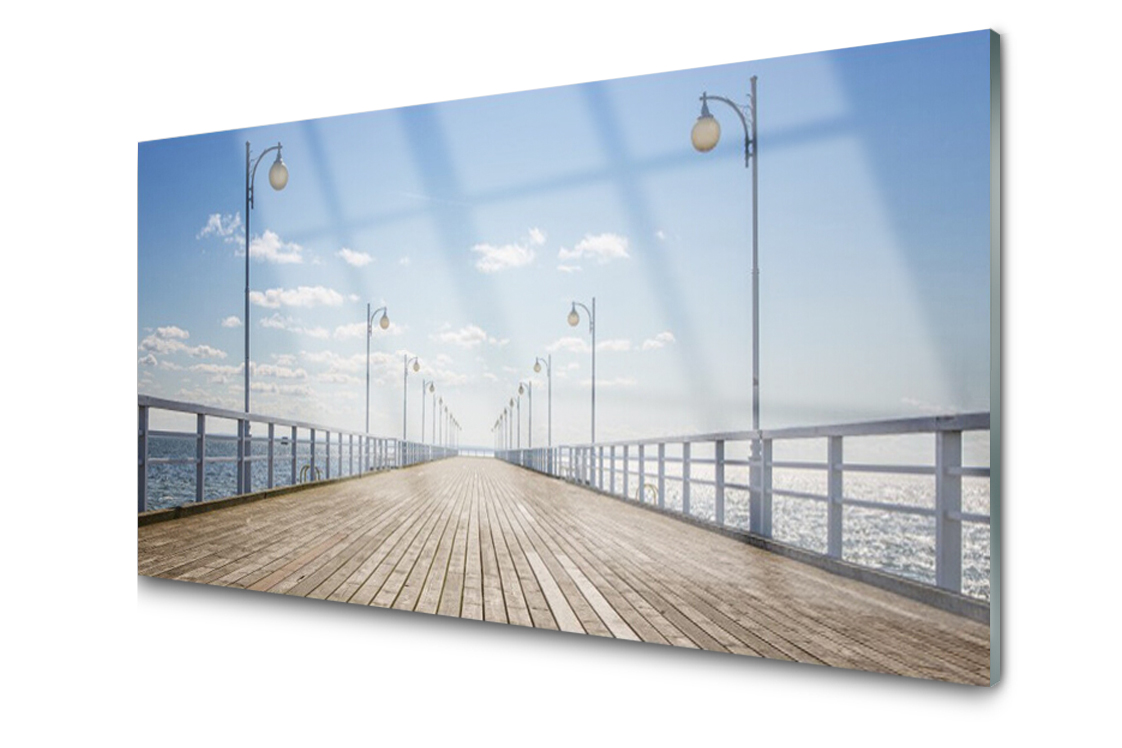 

Panel szklany Płytka Płytka Molo Morze 140x70