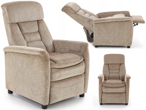 

Fotel rozkładany Jordan beżowy Halmar