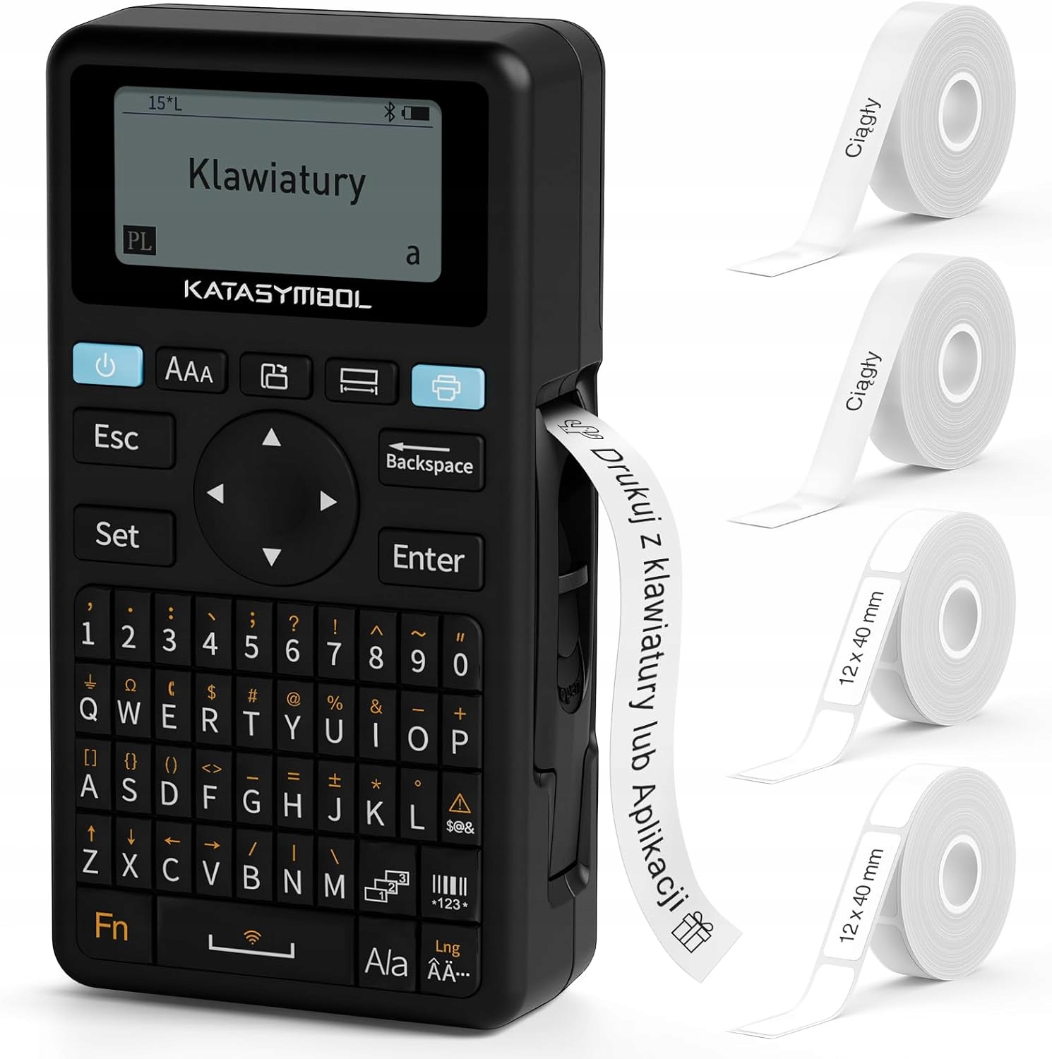 Tiskárna Štítků Bluetooth S Klávesnicí 4 Rolky