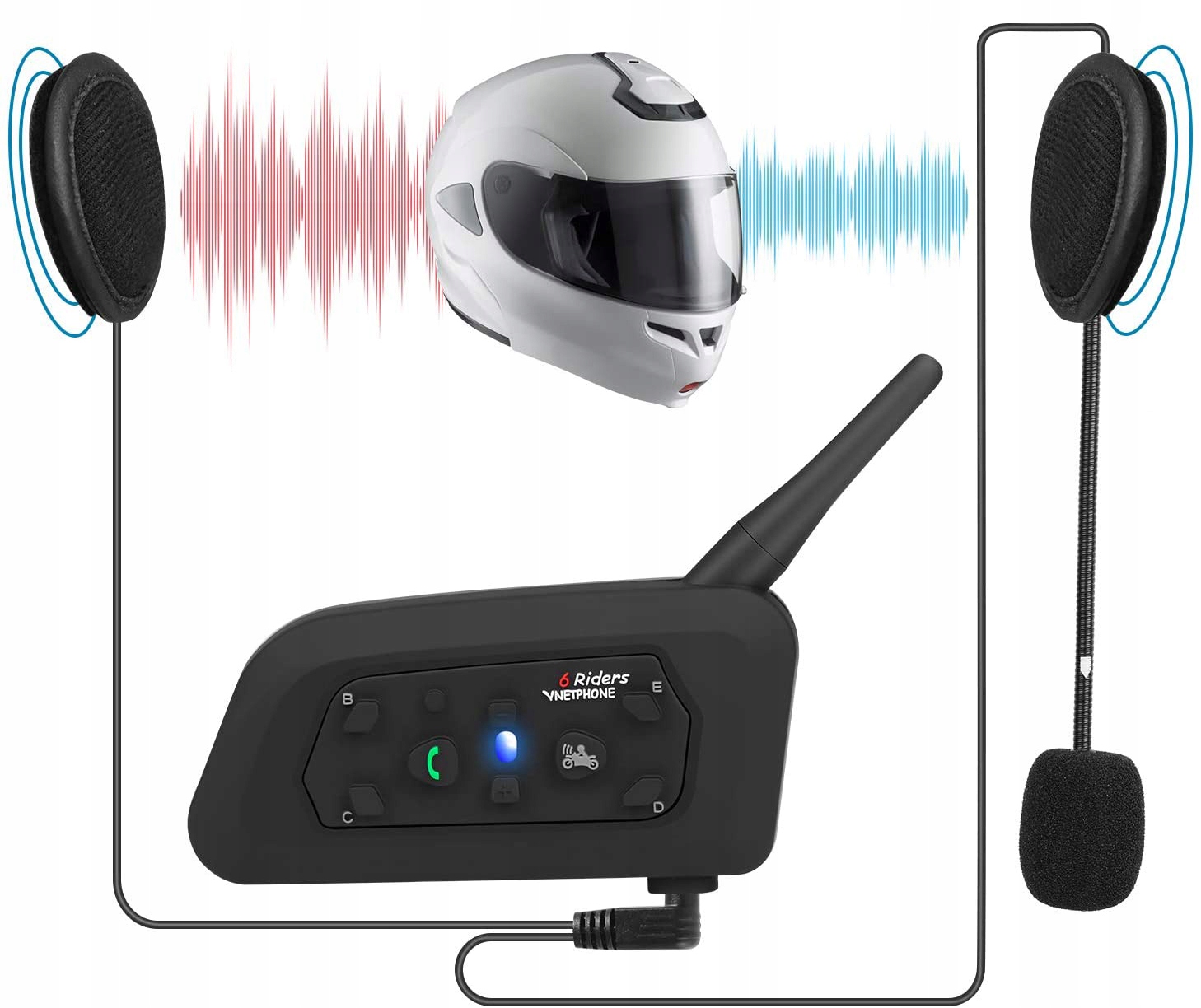 Zestaw słuchawkowy mikrofon do INTERKOMU EJEAS V6 Pro NA KASK MOTOCYKLOWY Producent Ejeas