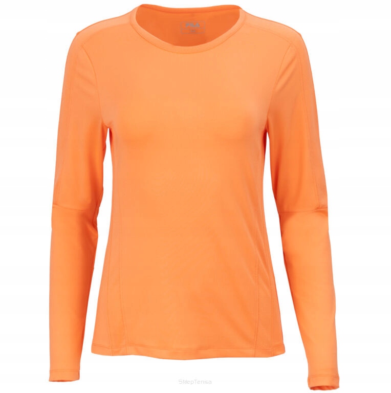 Koszulka tenisowa Fila Longsleeve Corina pomarańczowa XL
