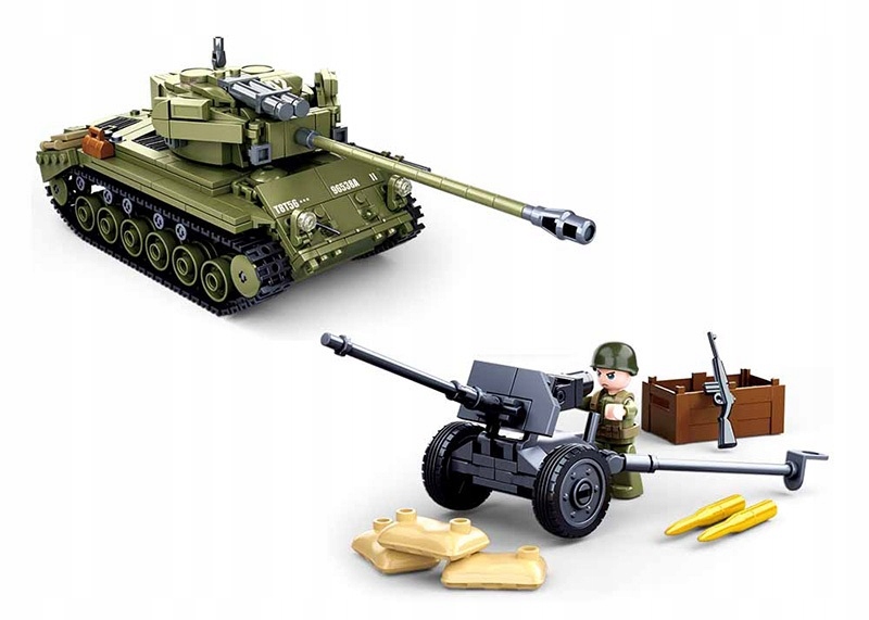 

Klocki Sluban Czołg Pershing 742 El. Lego