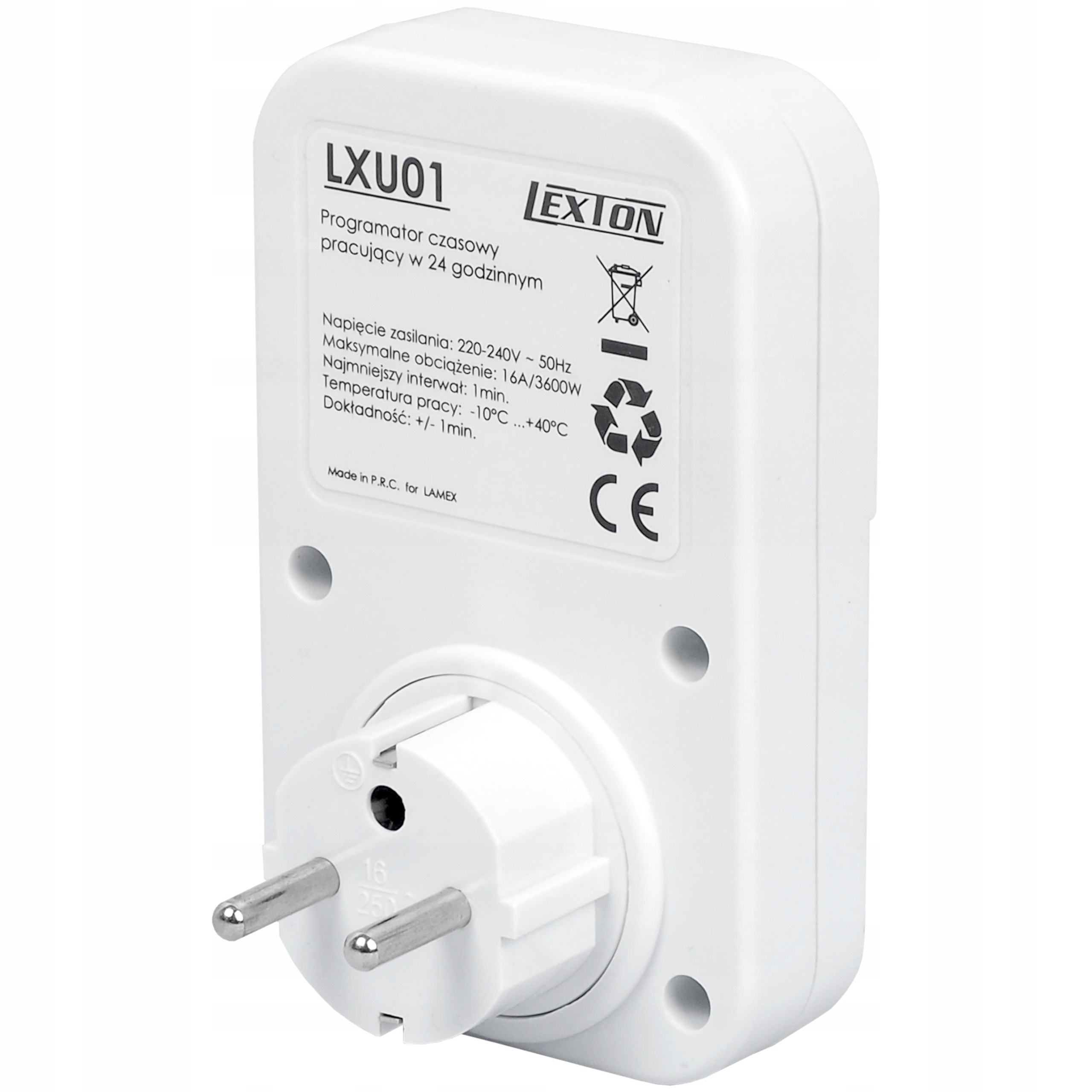 TIMER WŁĄCZNIK PROGRAMATOR CZASOWY ANALOGOWY Marka Lexton