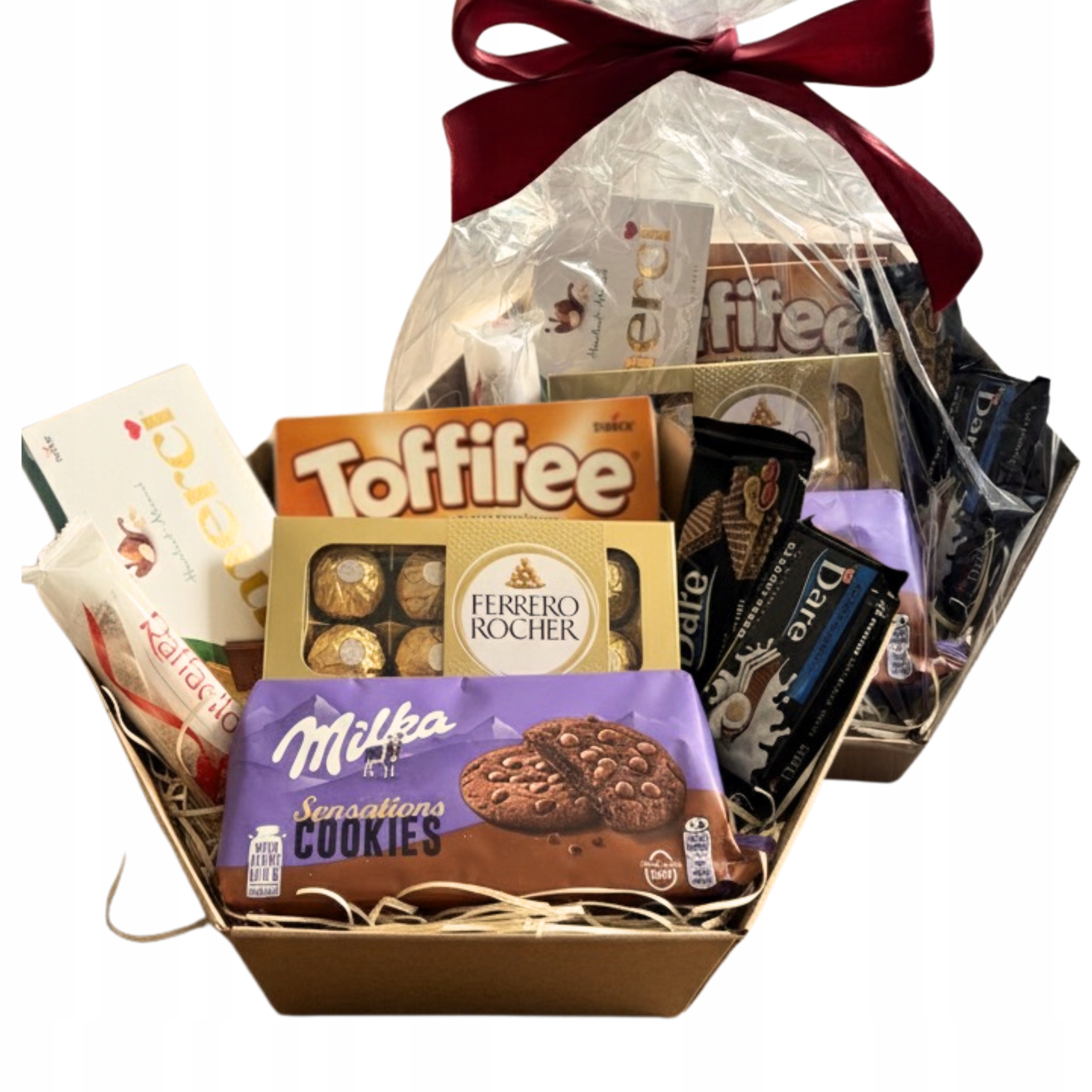 Levně Dárkový Koš Dárkový Box Dárek Sladkosti Dárková Sada Narozeniny