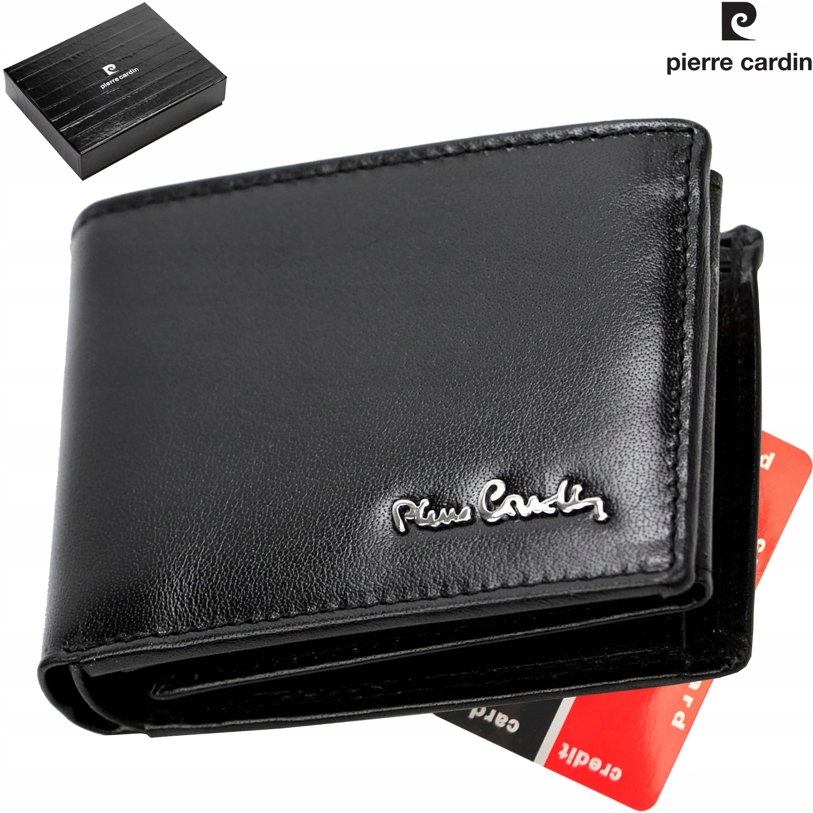 Originální Malá Pánská Peněženka Z Přírodní Tvrdé Kůže Pierre Cardin
