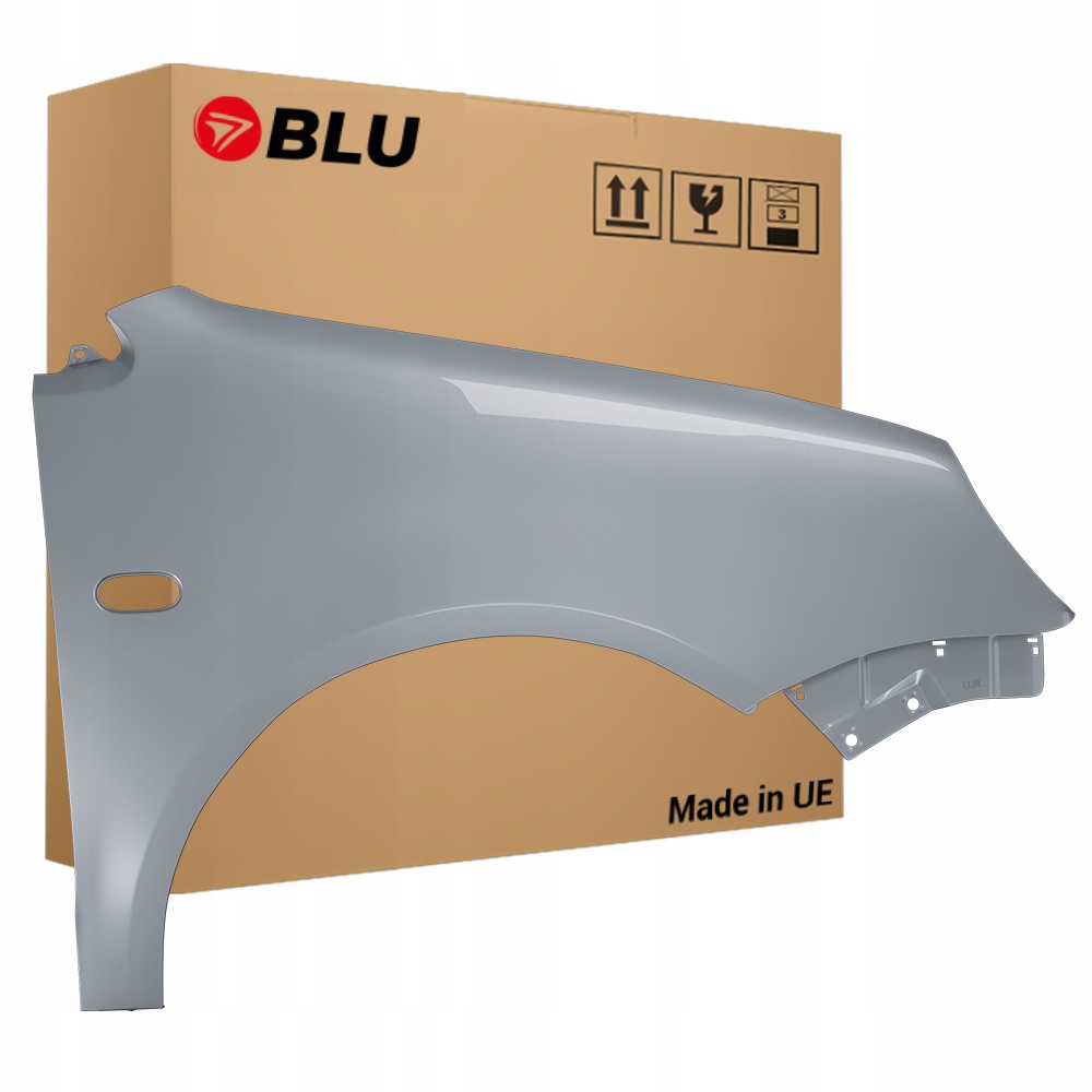 Blu Blatník Vw Polo 9N IV 4 LA7W pravý stříbrný 01-05 přední pozink