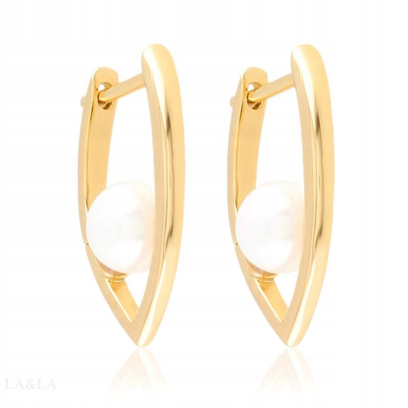 Kolczyki kły z perełkami Xuping