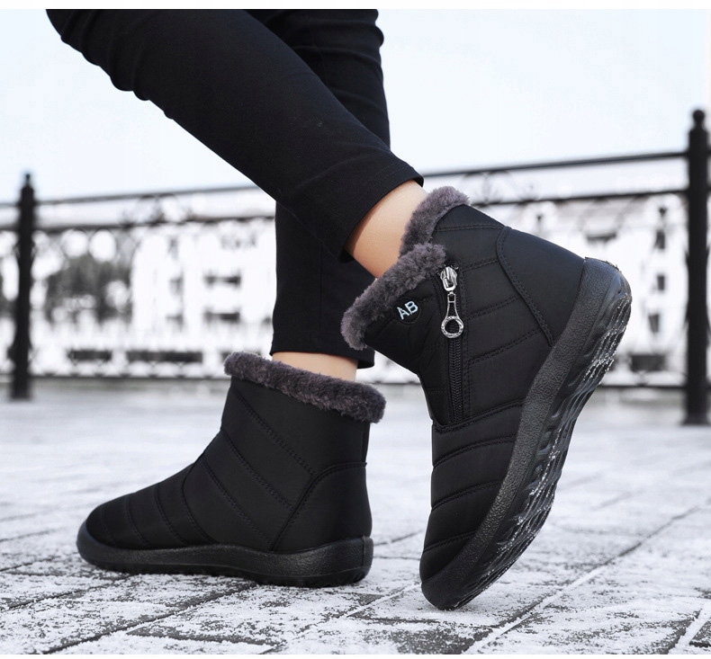 BUTY DAMSKIE ZIMOWE ŚNIEGOWCE CIEPŁE OCIEPLANE r37 Ocieplenie tak