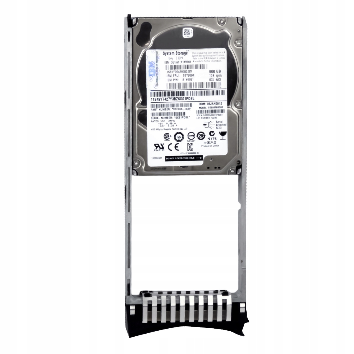 Ibm 81Y9894 81Y9951 900GB 10K 64MB SAS-2 2.5'' ST9900805SS