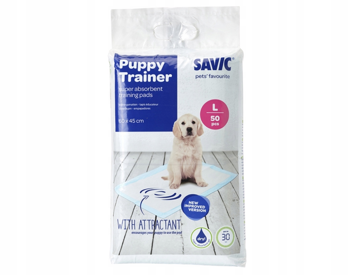 Levně Savic Hygienické podložky pro psa L 60x45 cm 50 Ks.