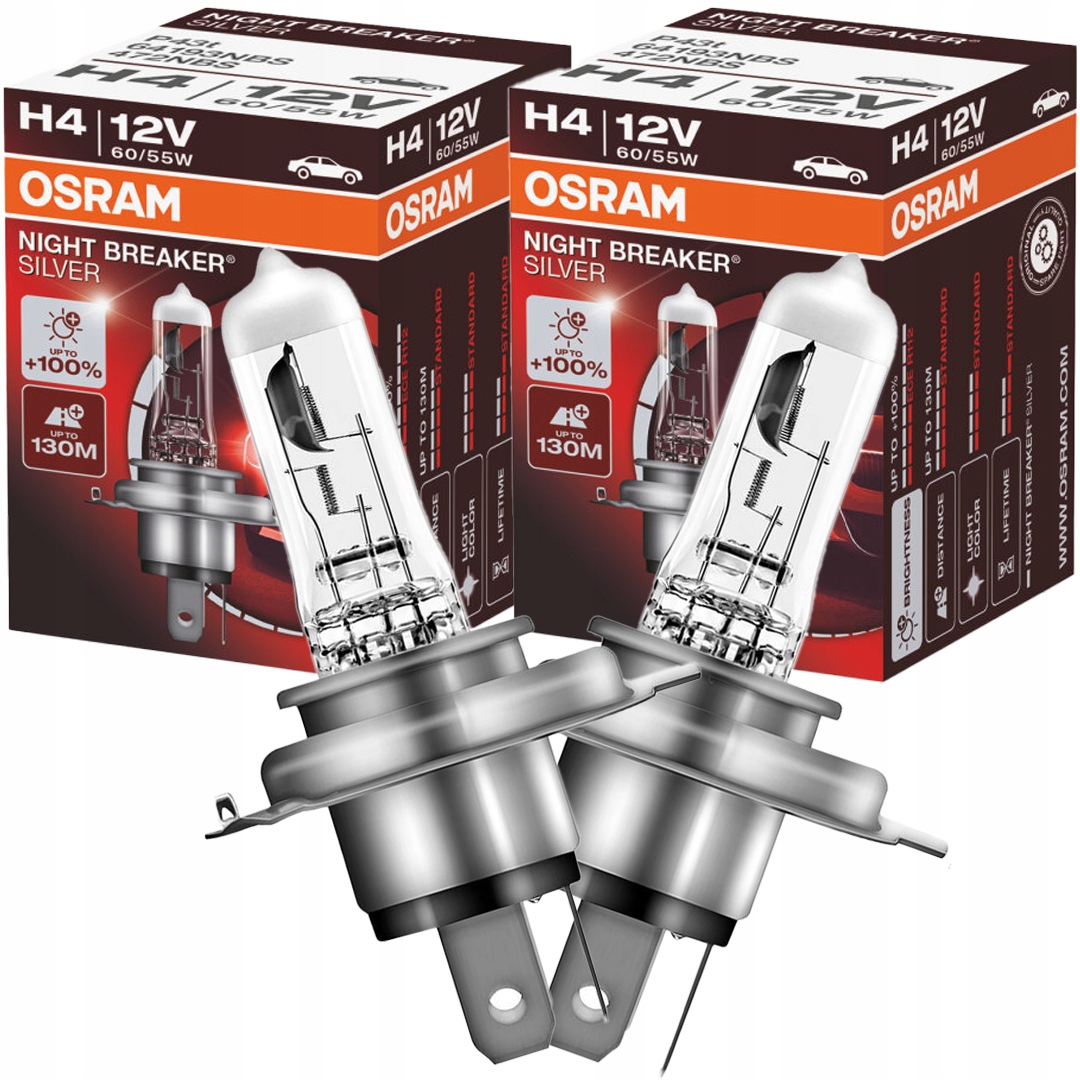 Mocne Żarówki H4 Osram Night Breaker Silver Toyota Yaris II III Fiesta III