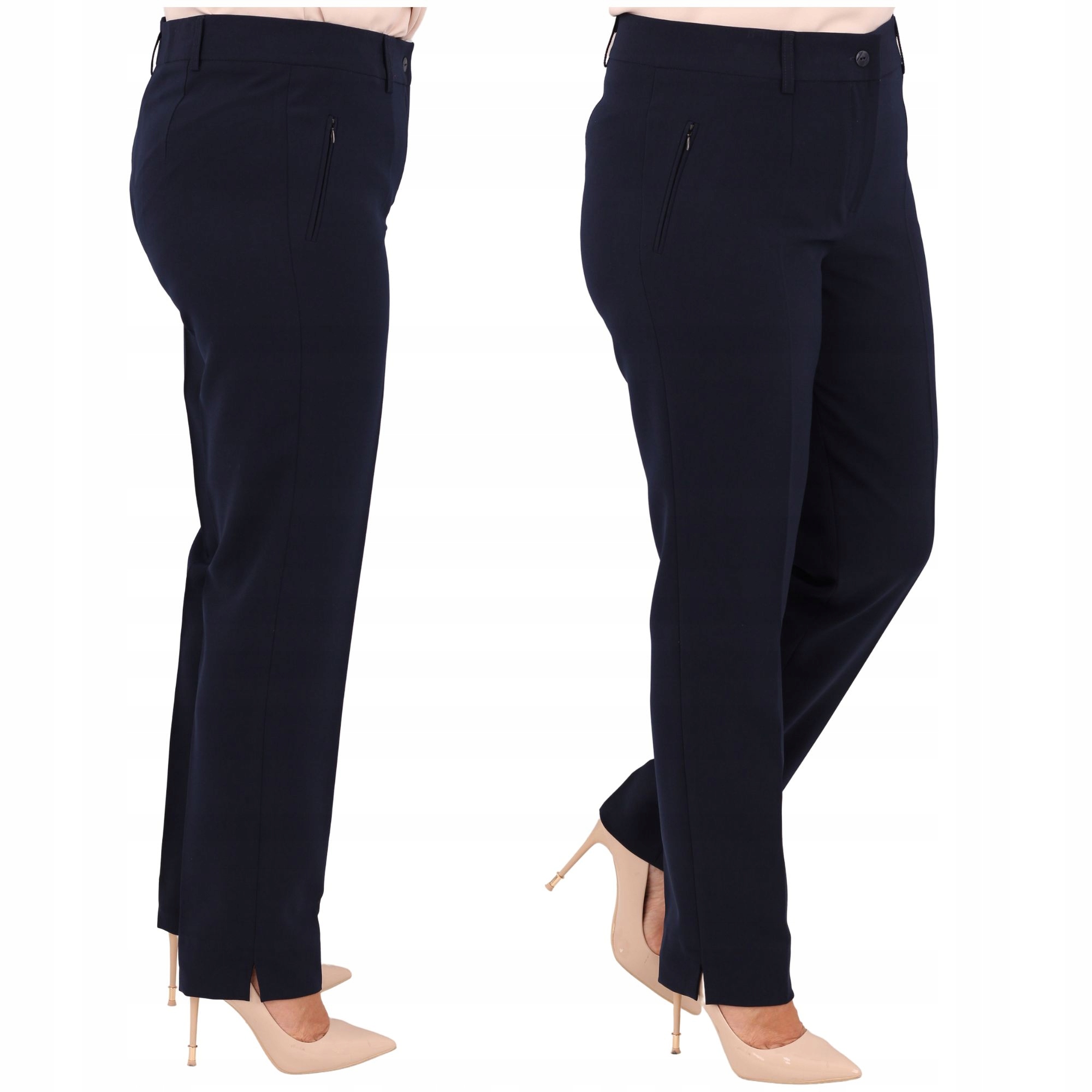 Spodnie Damskie Długie Cygaretki Na Kant Polski Producent