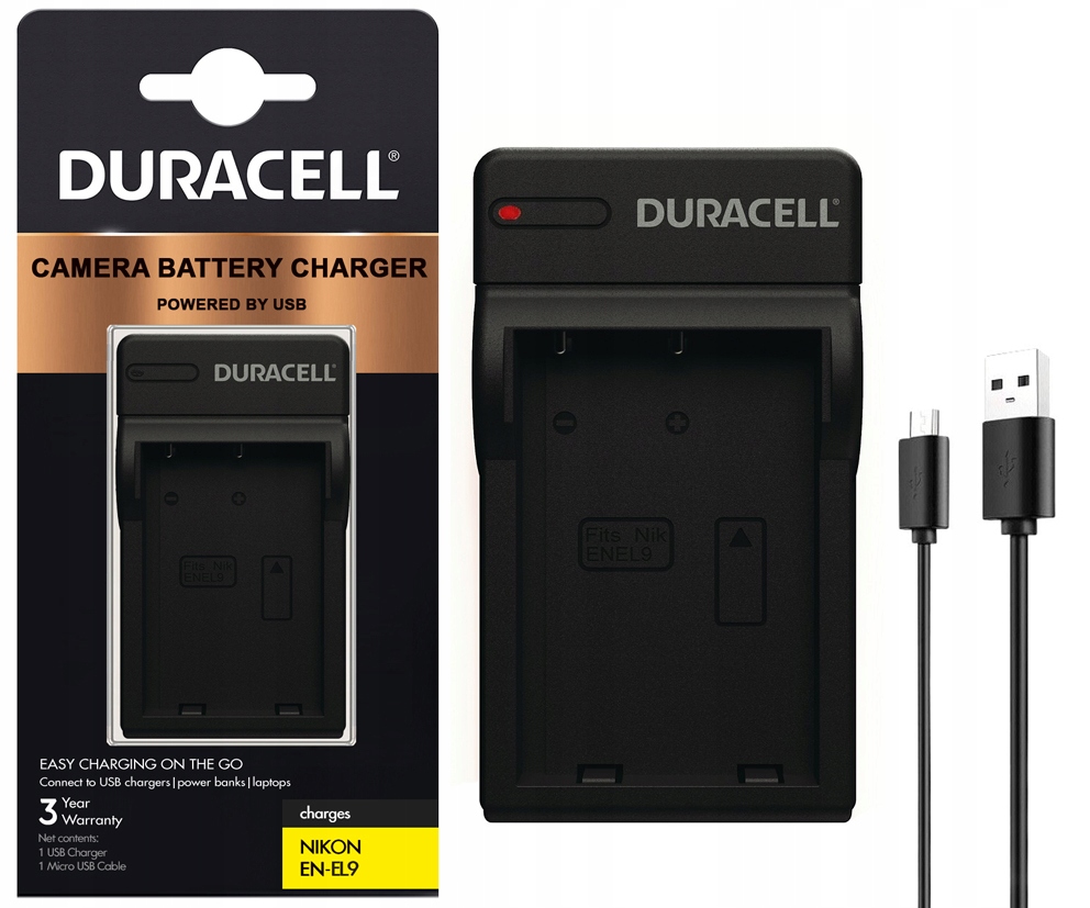 

Ładowarka Duracell do EN-EL9 D40X D60 D3000 D5000