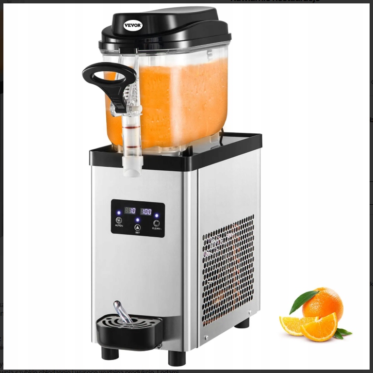 Vevor Slush Komercyjna Maszyna do Napojów Lodowych Sorbetów 6L–25 Porcji