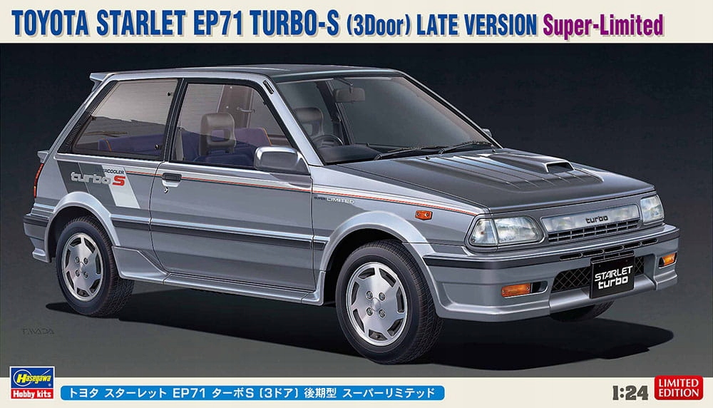 Toyota Starlet EP71 Turbo S 1:24 Hasegawa 20473