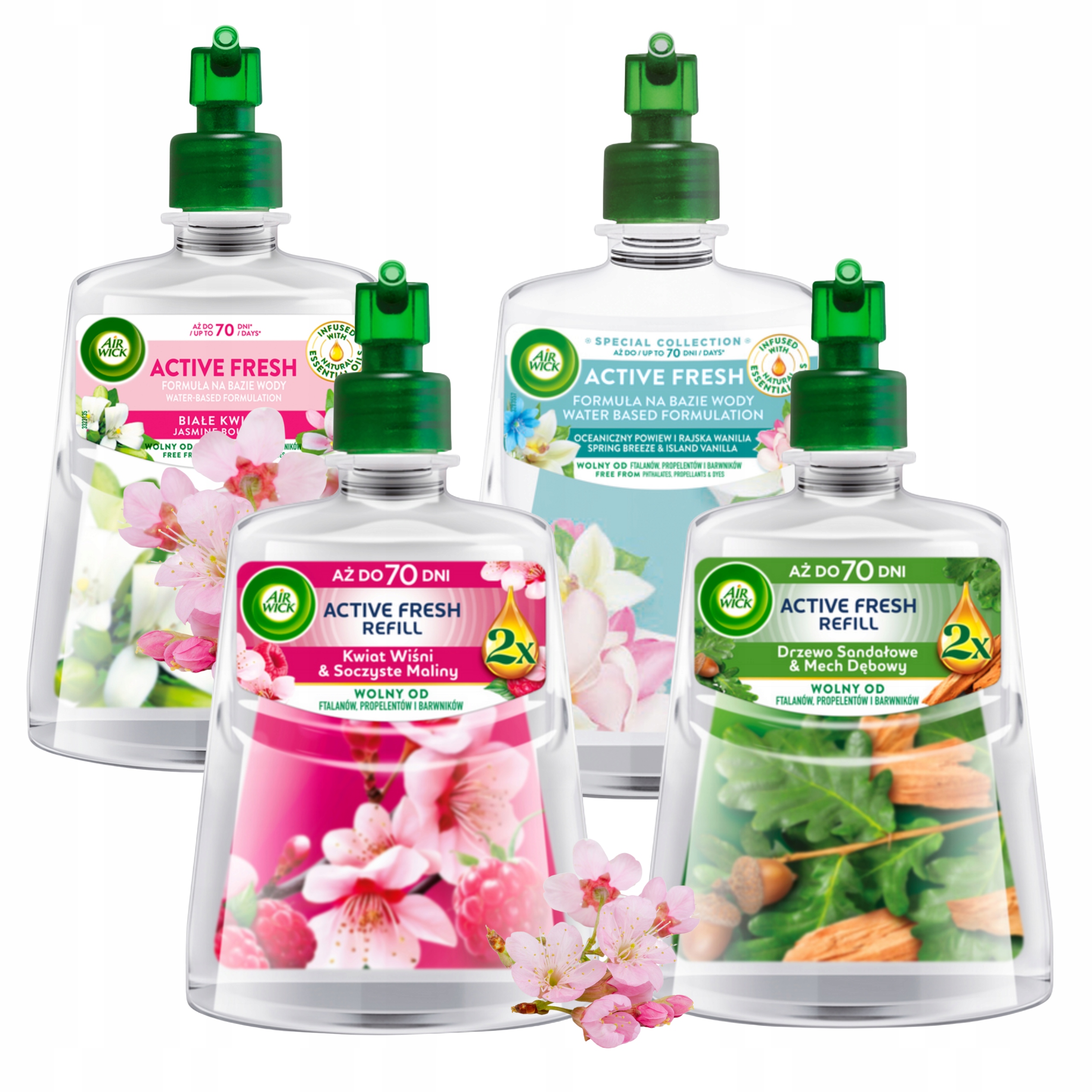 Air Wick Náplň osvěžovače vzduchu Active Fresh Vůně do domácnosti Set 4