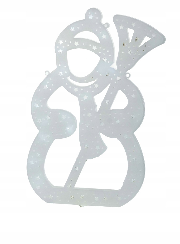 MEGA OZDOBA LED OKNO BAŁWAN BIAŁY ZIMNY WITRAŻ LAMPKI Marka Hurtnet