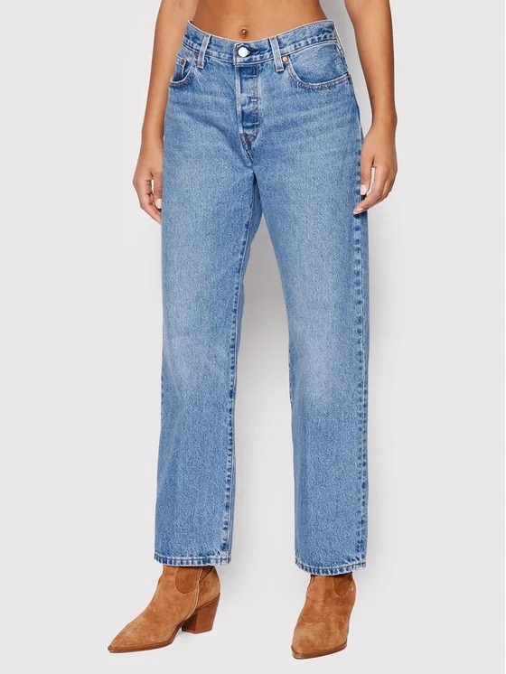 Levi's Džíny Jednoduché V Modré Barvě S Vysokým Pasem 26/32 7AA