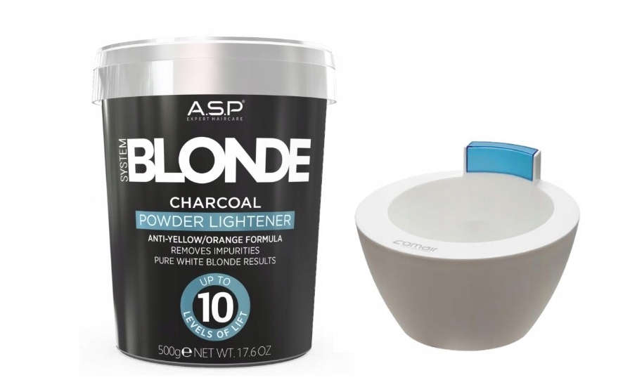 Rozjaśniacz Charcoal Powder 10 Tonów Blonde Asp 500G Miseczka