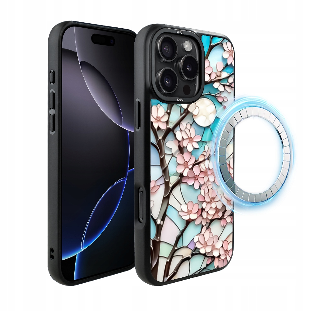 Pouzdro pro iPhone 16 Pro Max Ibizu DropGuard Matt s MagSafe, Měsíční Višeň