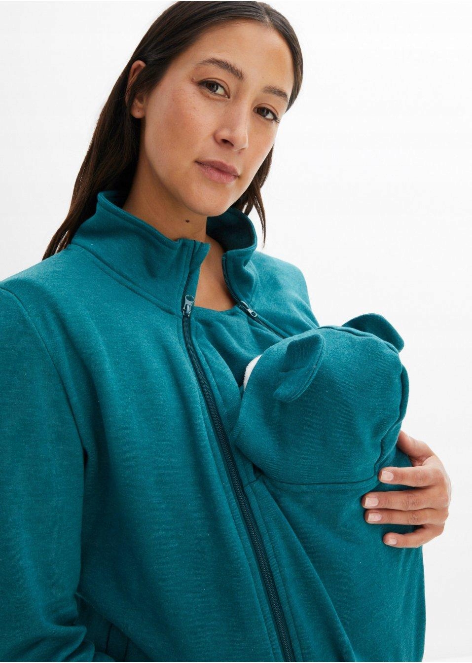 36 Bonprix BLUZA CIĄZOWA 3W1 Dekolt okrągły