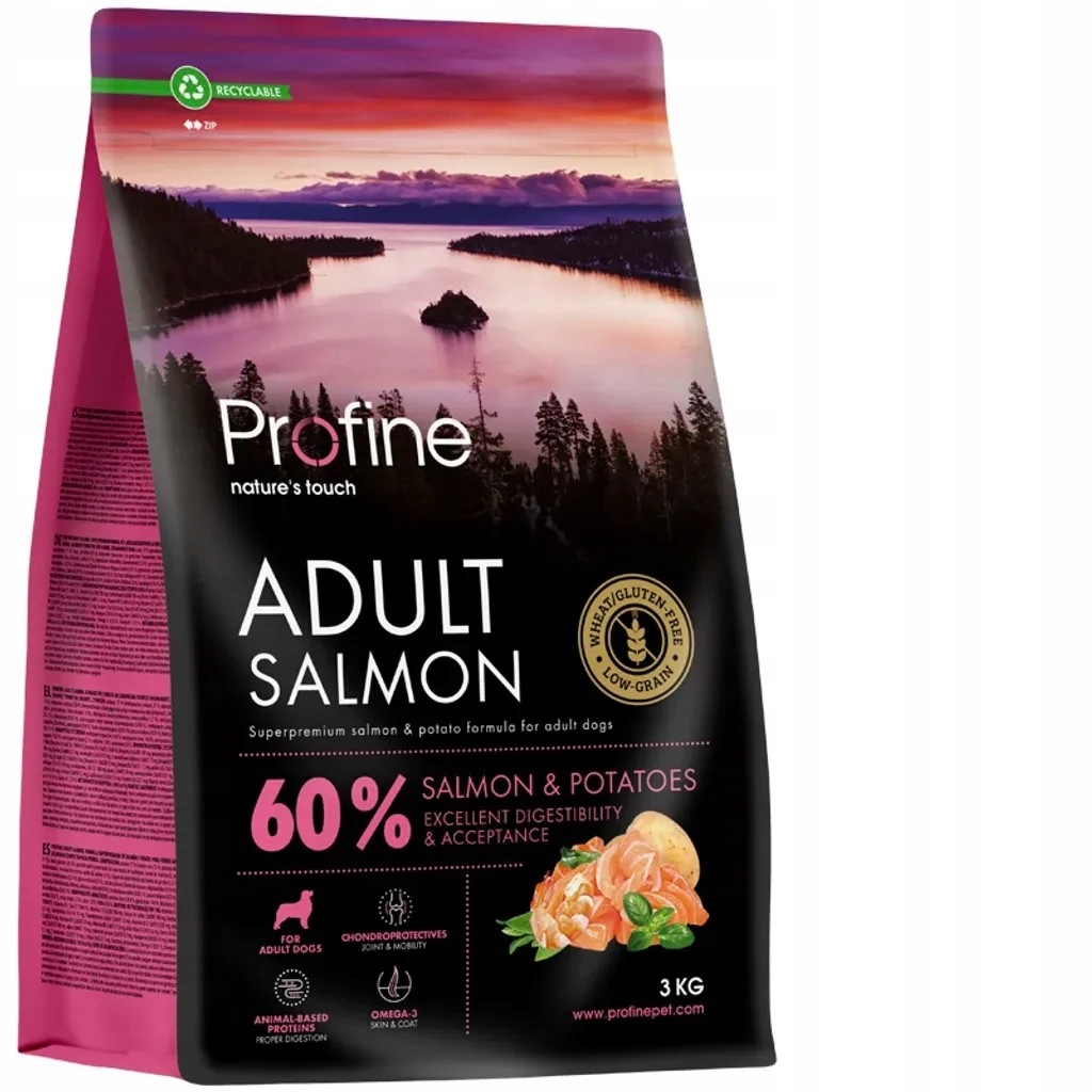 Profine krmivo suchý losos 3 kg