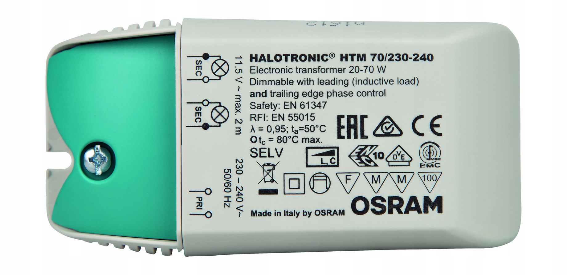 

Zasilacz Halogenowy Fazowy Ściemniacz 20-70W Osram