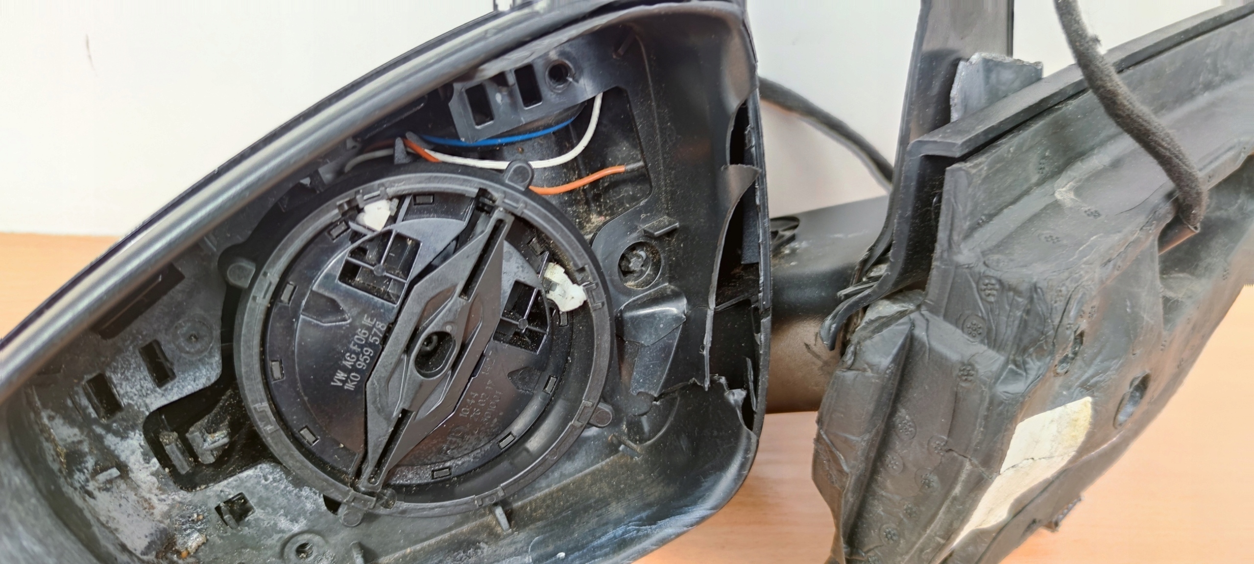 VW POLO 6C 13-16 ROK left mirror 6PIN for CZESCI