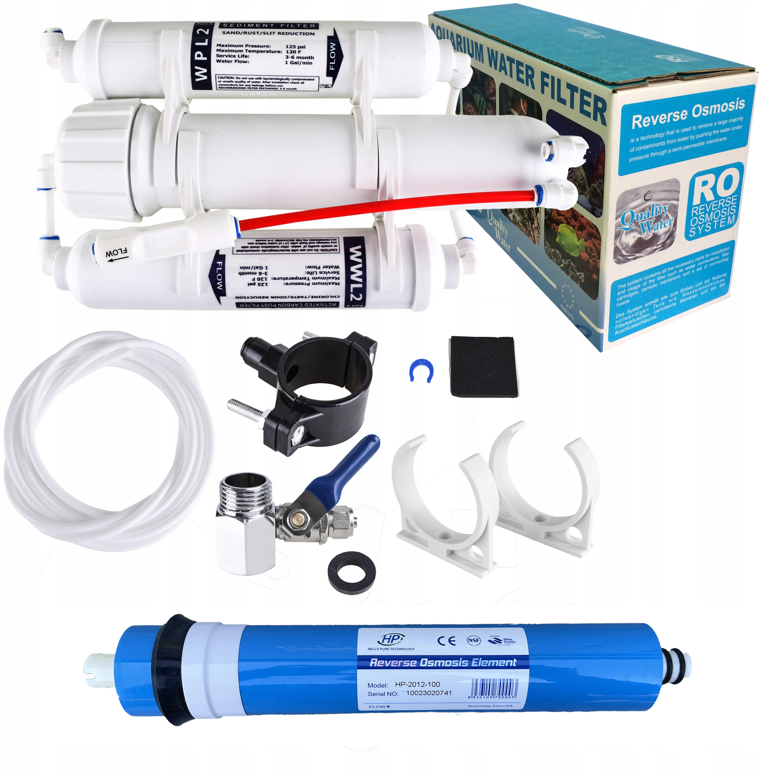 Filtr odwrócona osmoza RO3 akwarystyczna 100 Gpd!!