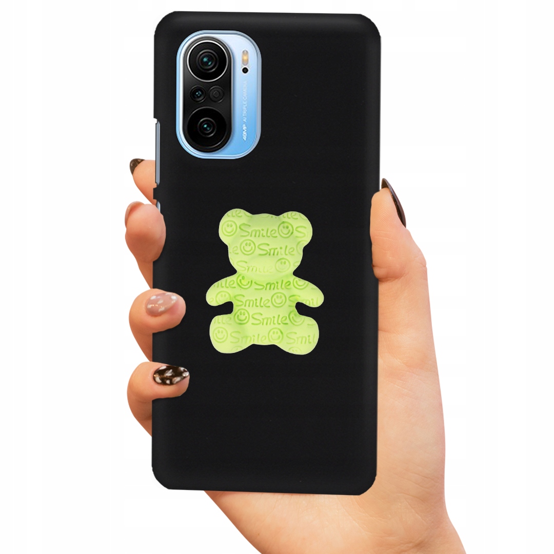 Pouzdro Pro Matný Xiaomi Redmi K40 Case Medvídek Zelený 3D