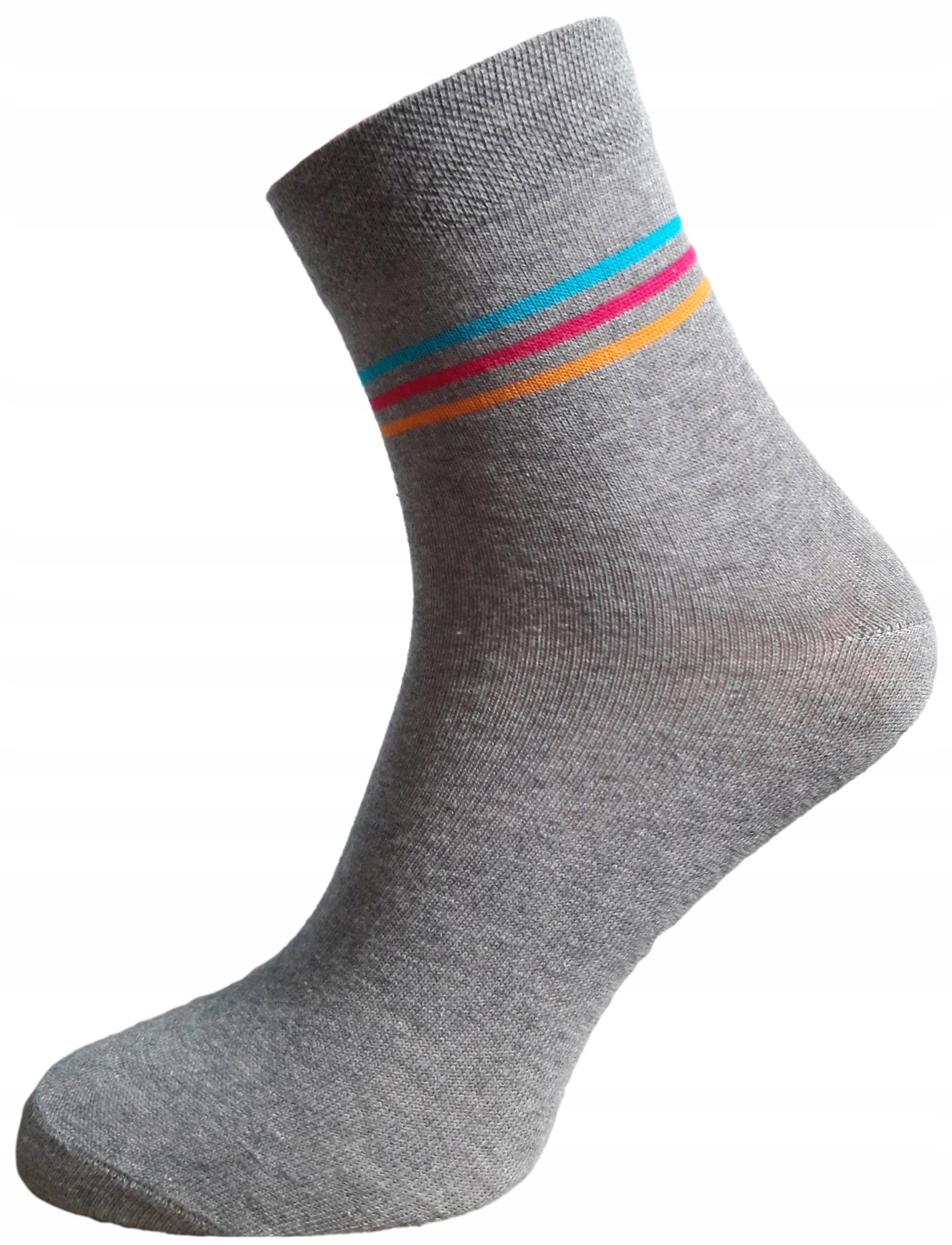 

Krótkie Kolorowe Skarpety Bawełna Szare 39-41