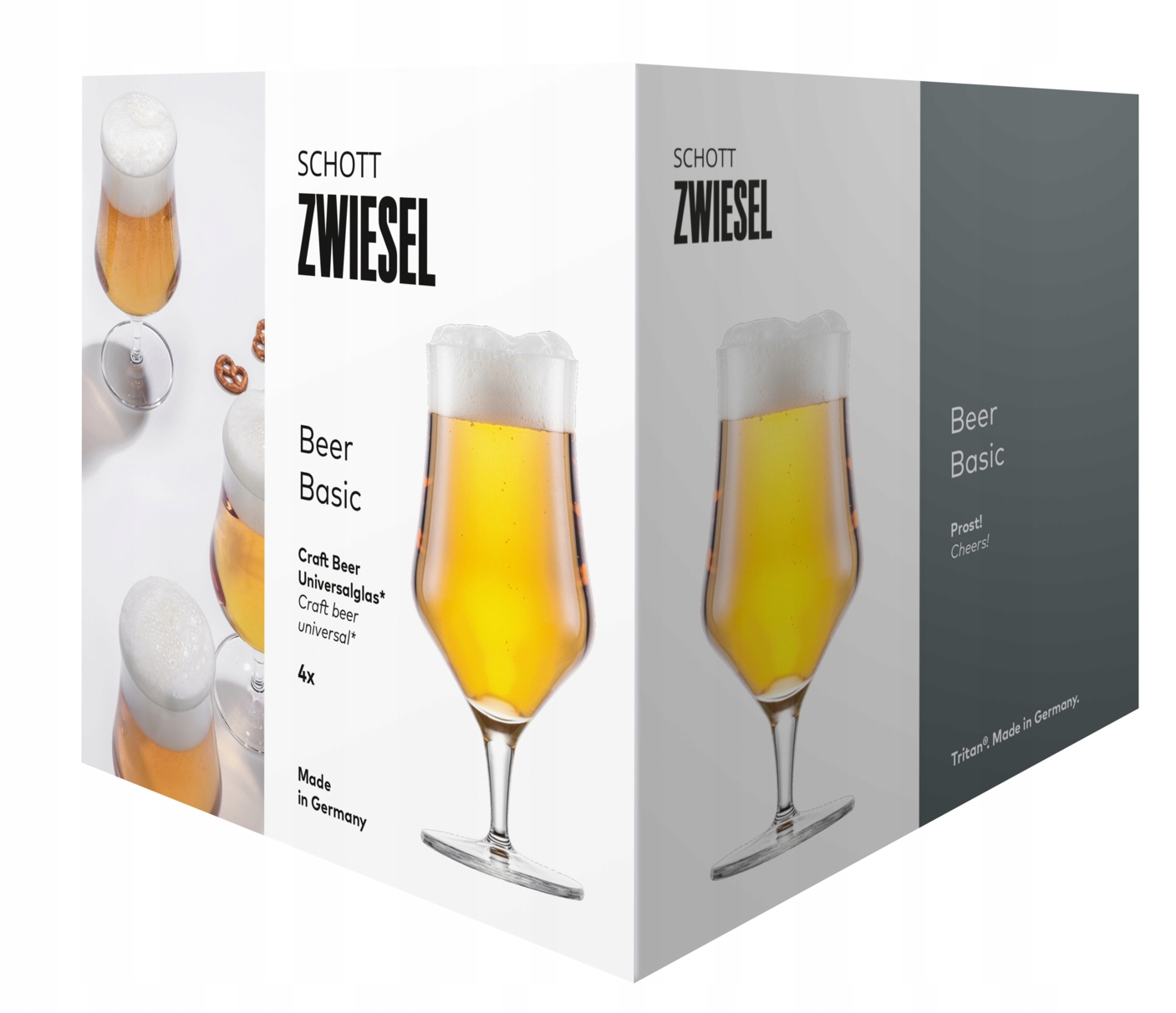 Sada 4 sklenic na pivo Cheers 300 ml