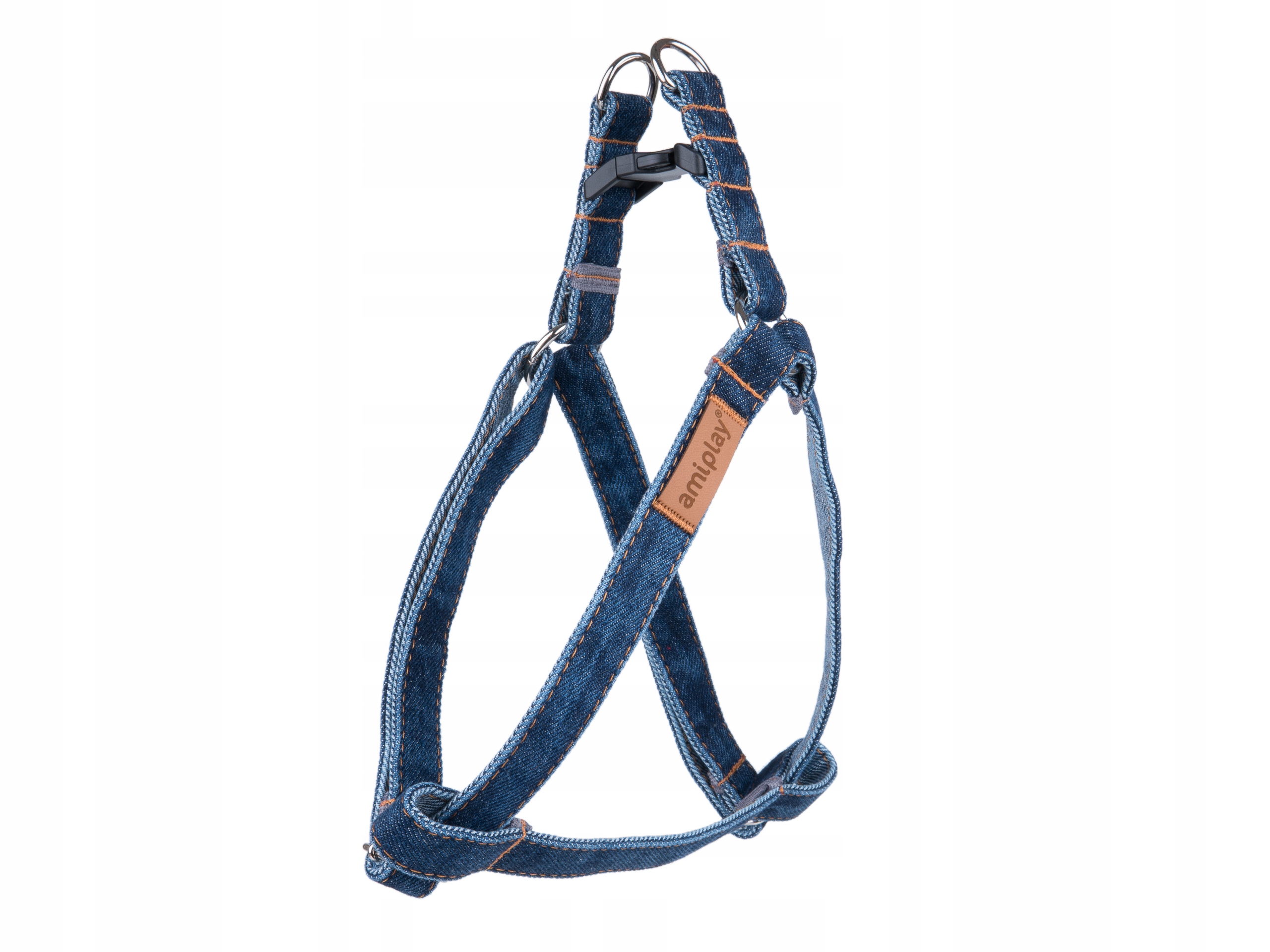 

amiplay Szelki jeans Step-in Denim L Granatowe
