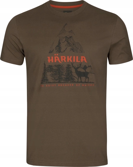 T-shirt Męski Härkila Nature Slate black XXL