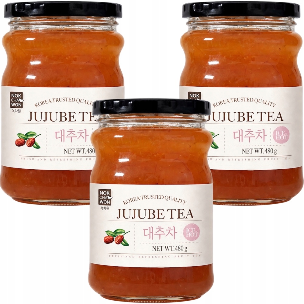 3 x Čaj Korejské ovoce Jujube Osvěžující Ice And Hot Tea 480 g Nokchawon