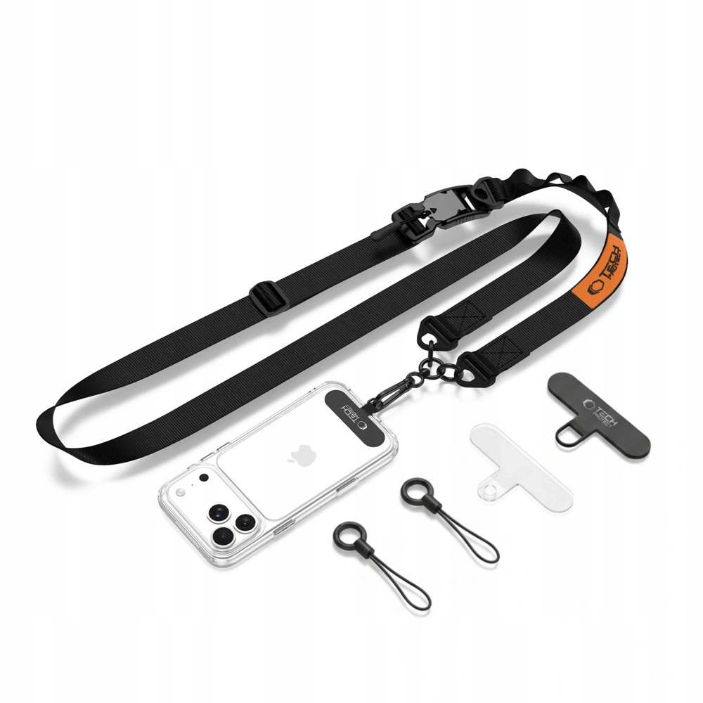 Tech- Protect C9S Rope Crossbody Black/ Orange Tech- Protect