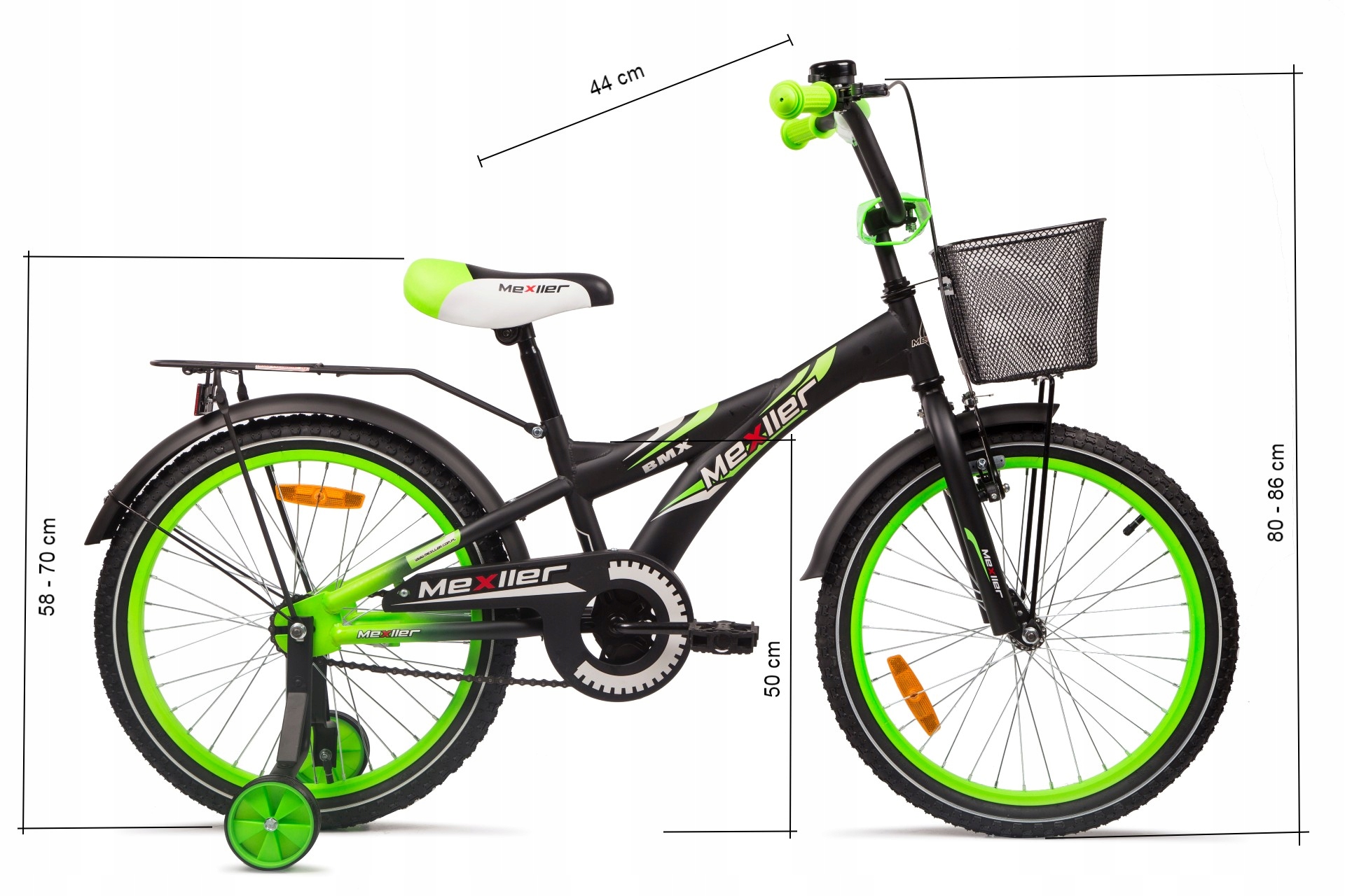 Rower dziecięcy BMX 20 Mexller Rowerek dla chłopca Rama Stalowa