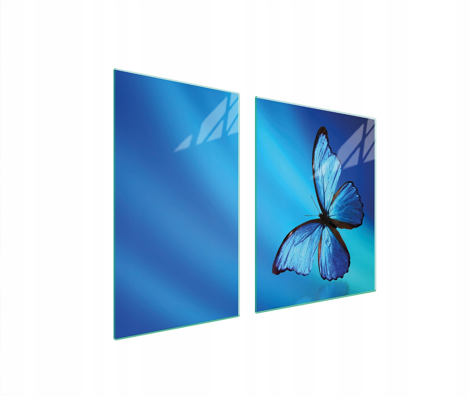Skleněná Deska A Krájecí Deska 100x52 Motýl Tvrzené Sklo