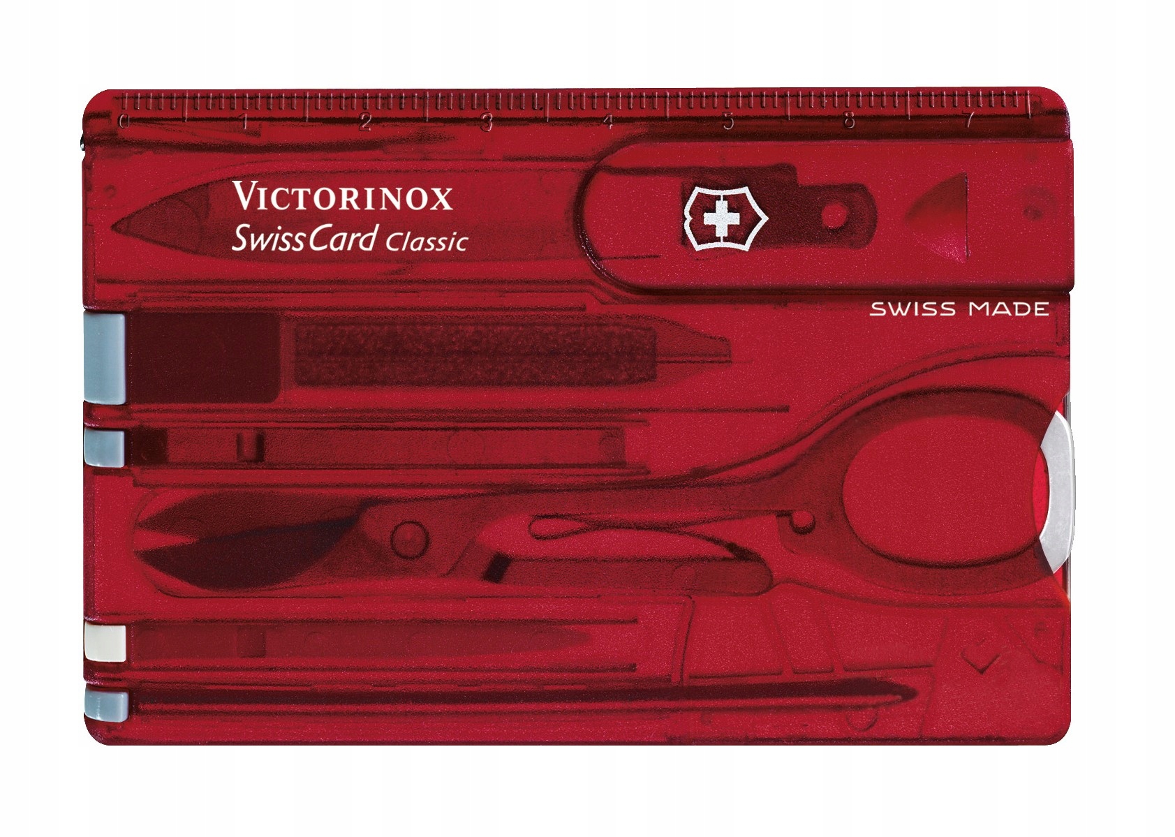 Victorinox 0.7100.T, Swiss Card Classic, 10 funkcji, 82 x 55 x 4,5 mm