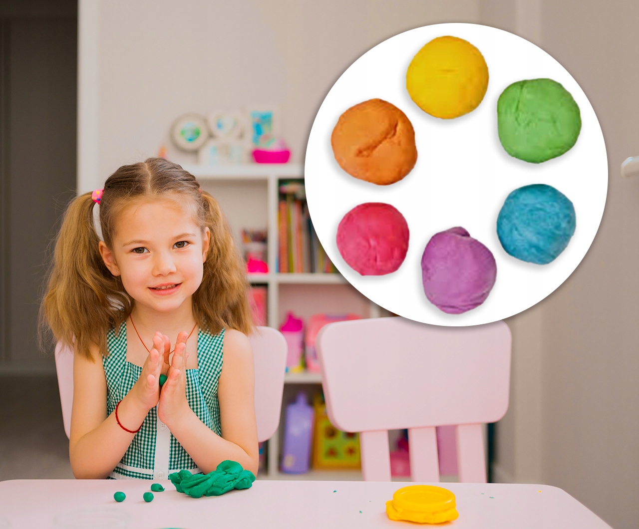 MASA PLASTYCZNA DLA DZIECI DO ZABAWY 6 KUBECZKÓW KOLORÓW Z CIASTOMASĄ 300G EAN (GTIN) 5902020587996