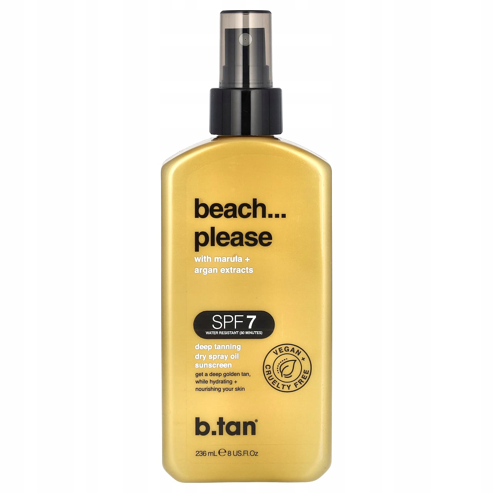 b.tan, Beach...Please, Dry Spray Oil Sunscreen, Spf 7, Hluboké opalování, 2