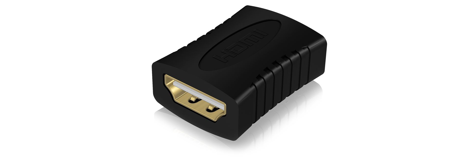 Złączka Hdmi żeńska-żeńska 4K pozłacana czarna Icy Box