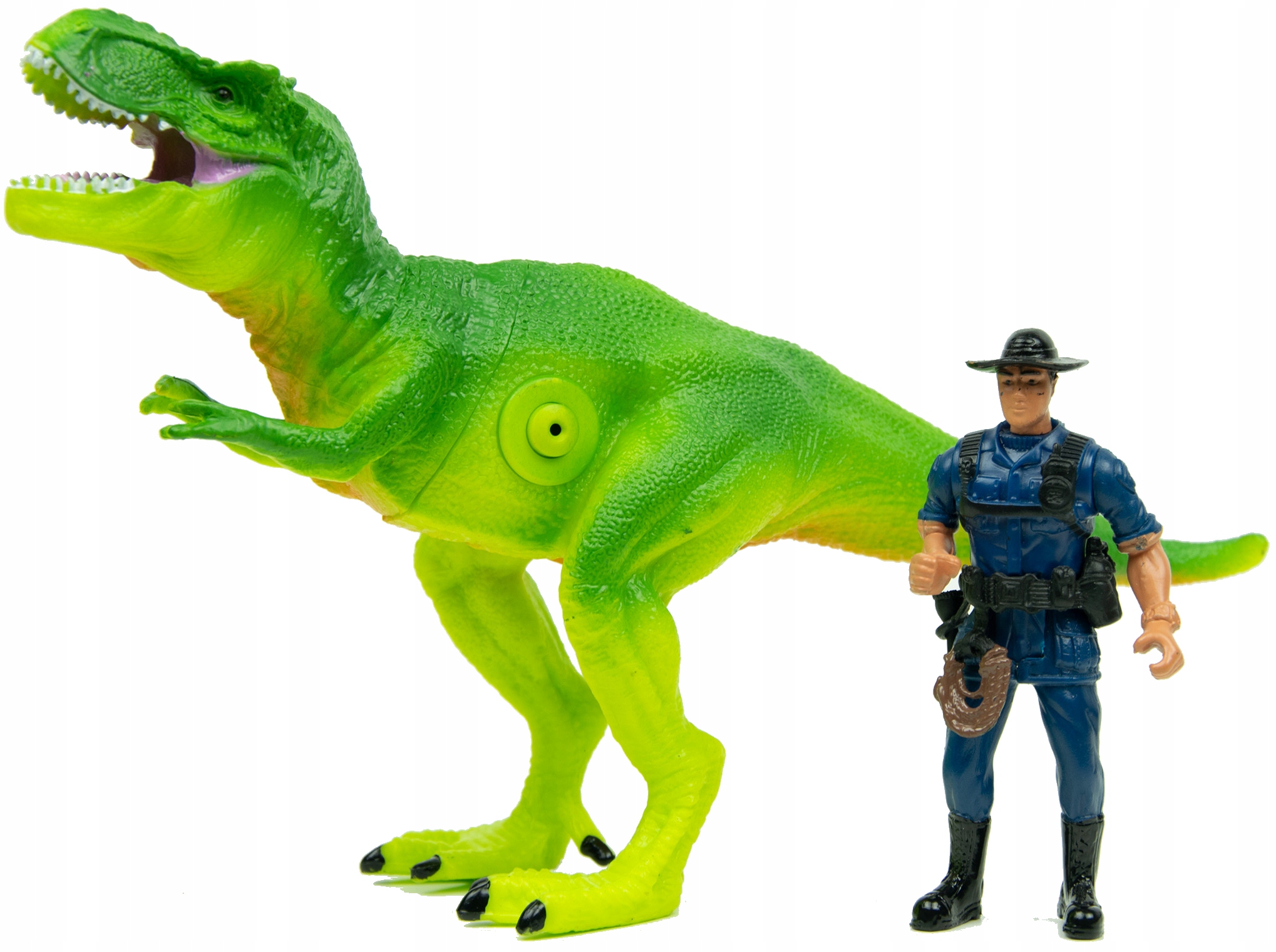 ZESTAW RYCZĄCY DINOZAUR T-REX FIGURKA + SAMOCHÓD Z PRZYCZEPĄ + AKCESORIA Typ zestaw