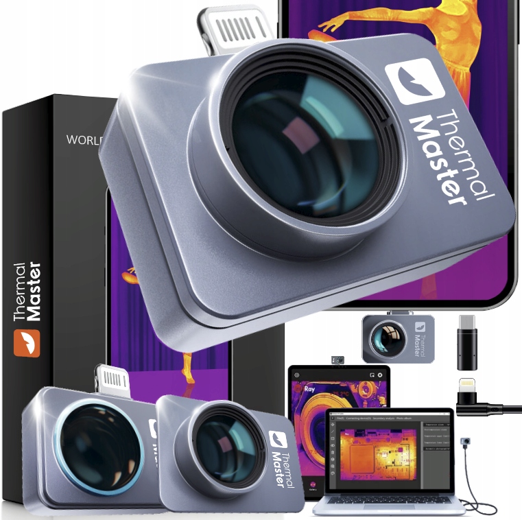 Termovizní kamera Thermal Master P2 Pro Ios Lighting C Makro Nástavec
