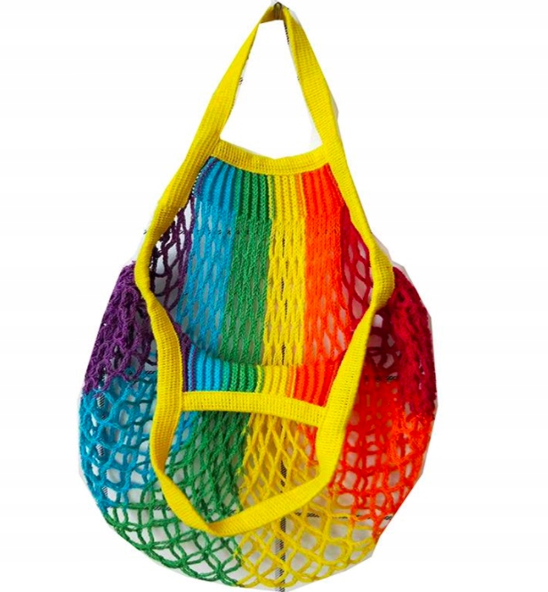 

Tęczowa Eco Siatka Worek Zakupy Owowce Paryżanka