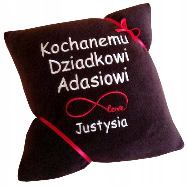 Prezent DZIEŃ DZIADKA dla BABCI poduszka z NAPISEM