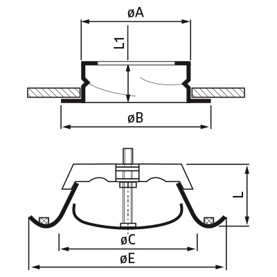 Anemostat, zawór wywiewny SR-E-250 Marka Lindab
