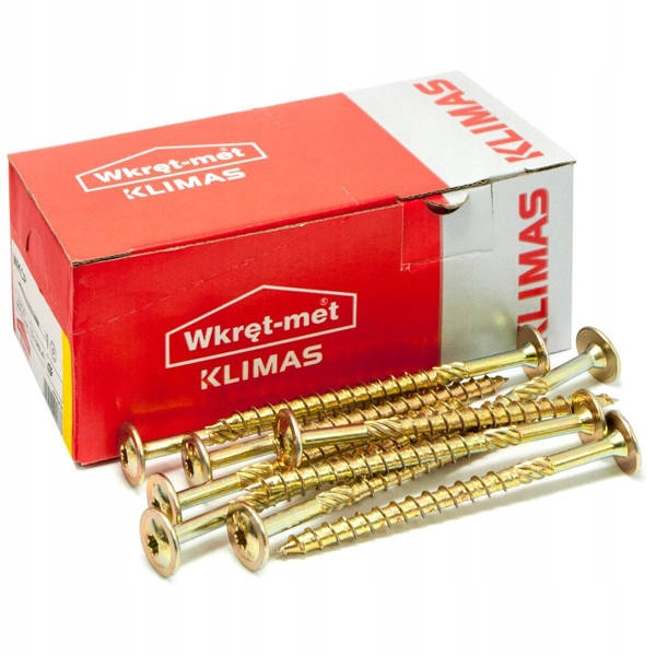Tesařské vruty talířové vruty 8x260 mm pozink Torx na dřevo 50 ks